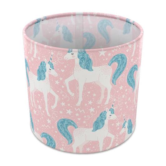 Pink Unicorn and Stars lampshade - 20cm Table