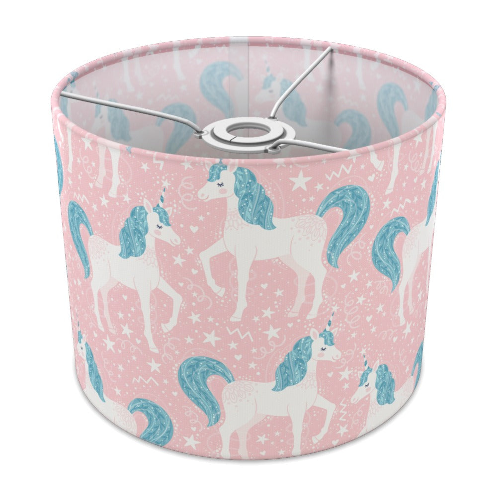 Pink Unicorn and Stars lampshade - 25cm Ceiling