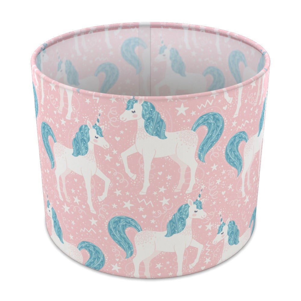 Pink Unicorn and Stars lampshade - 25cm Table