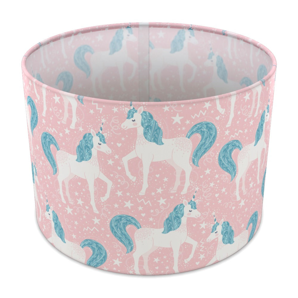 Pink Unicorn and Stars lampshade - 30cm Table
