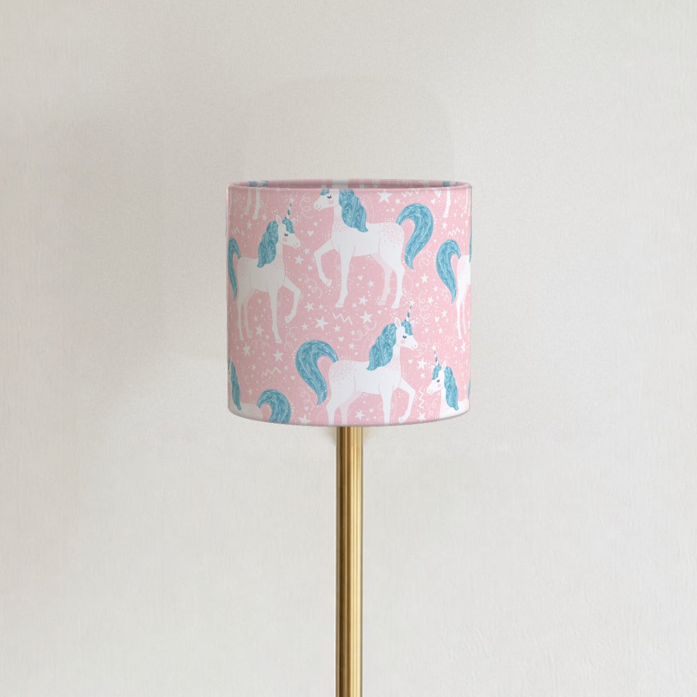 Pink Unicorn and Stars lampshade