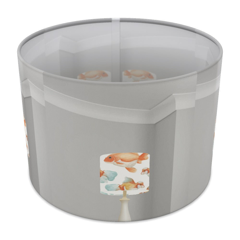 Orange Goldfish Pattern lampshade - 30cm Table