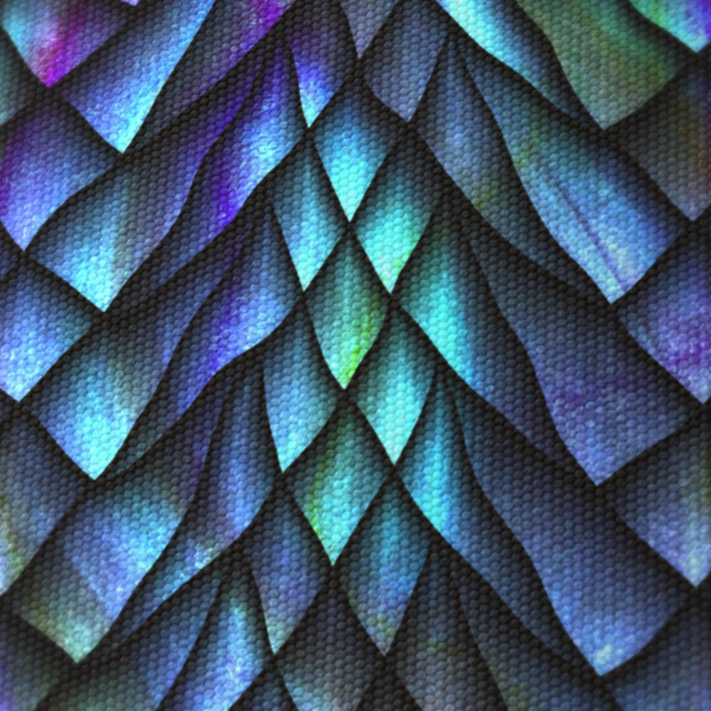 Iridescent Dragon Scale Pattern lampshade