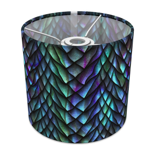 Iridescent Dragon Scale Pattern lampshade - 20cm Ceiling
