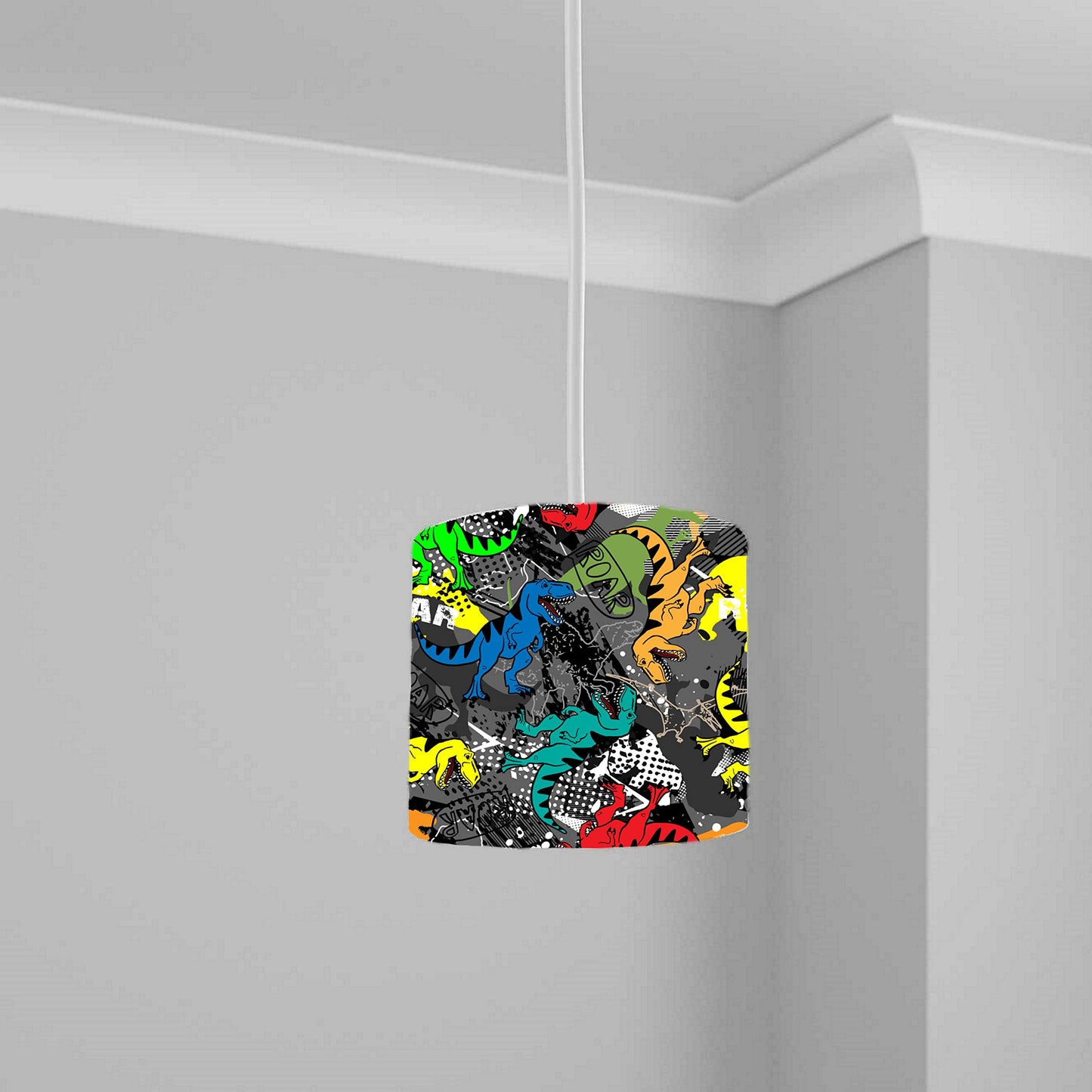 Colorful Dragon Fantasy Ceiling Lampshade Lightshade for Nursery - 20cm x 18.5cm