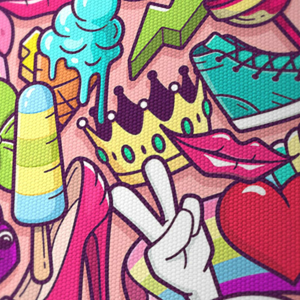 Unicorn and Hearts lampshade