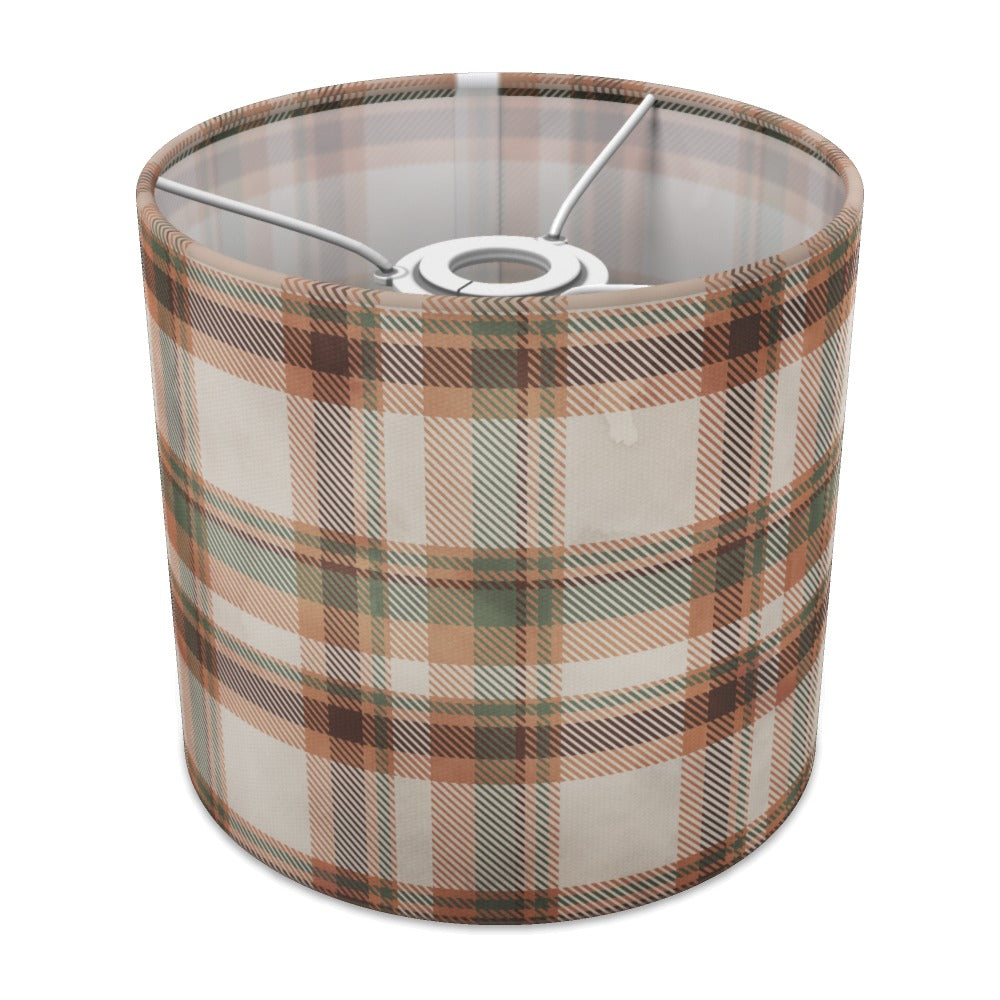 Green Brown Plaid Pattern lampshade - 20cm Ceiling