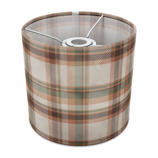 Green Brown Plaid Pattern lampshade - 20cm Ceiling
