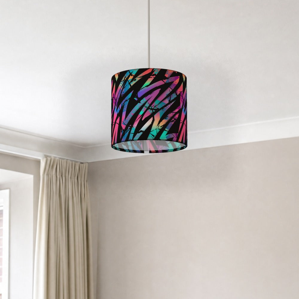 Multicolor Zigzag Pattern lampshade