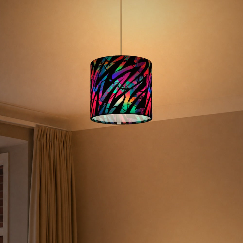 Multicolor Zigzag Pattern lampshade