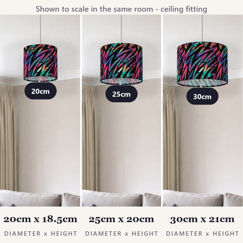 Multicolor Zigzag Pattern lampshade