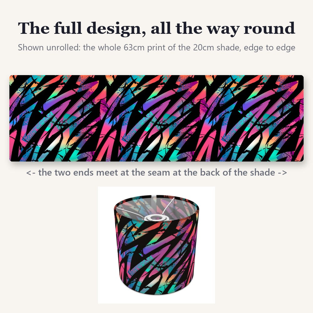 Multicolor Zigzag Pattern lampshade