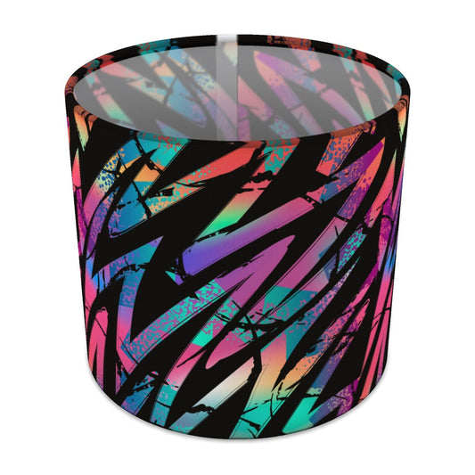 Multicolor Zigzag Pattern lampshade - 20cm Table