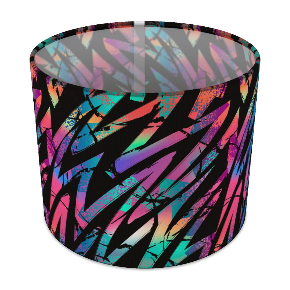 Multicolor Zigzag Pattern lampshade - 25cm Table