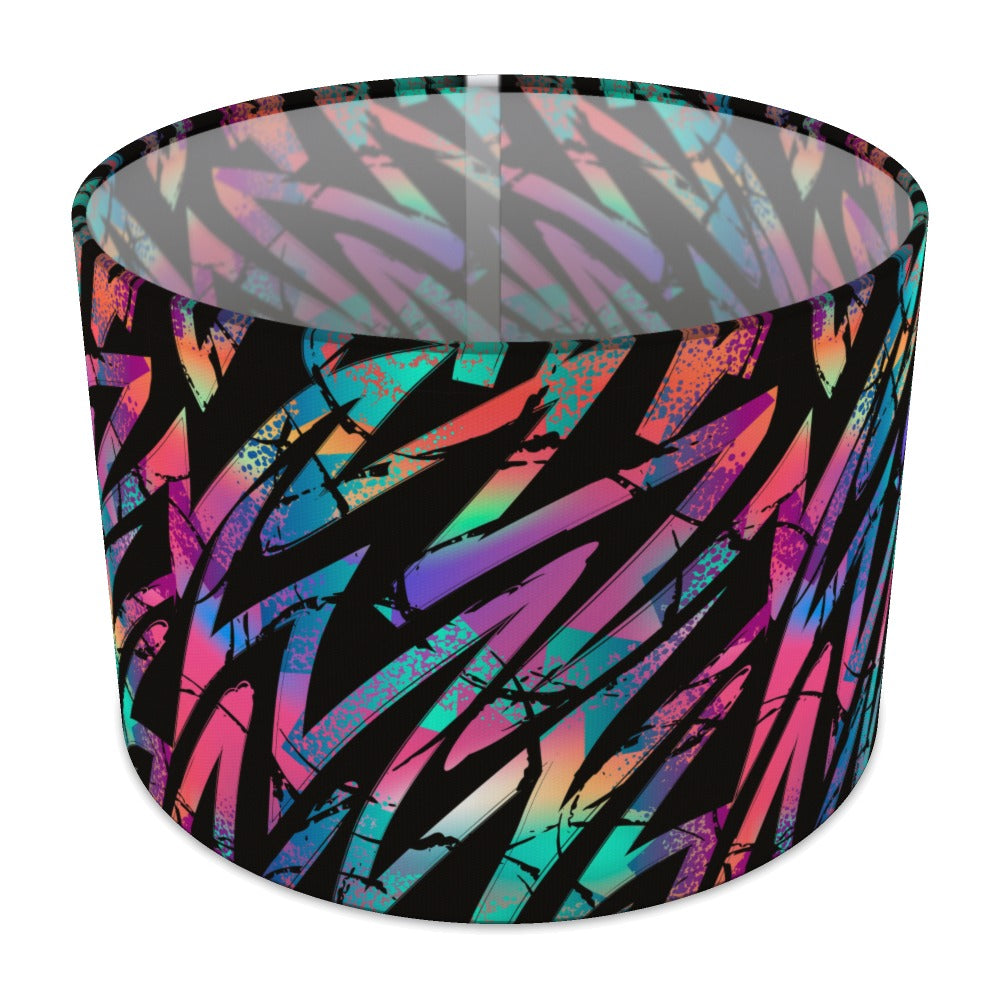 Multicolor Zigzag Pattern lampshade - 30cm Table