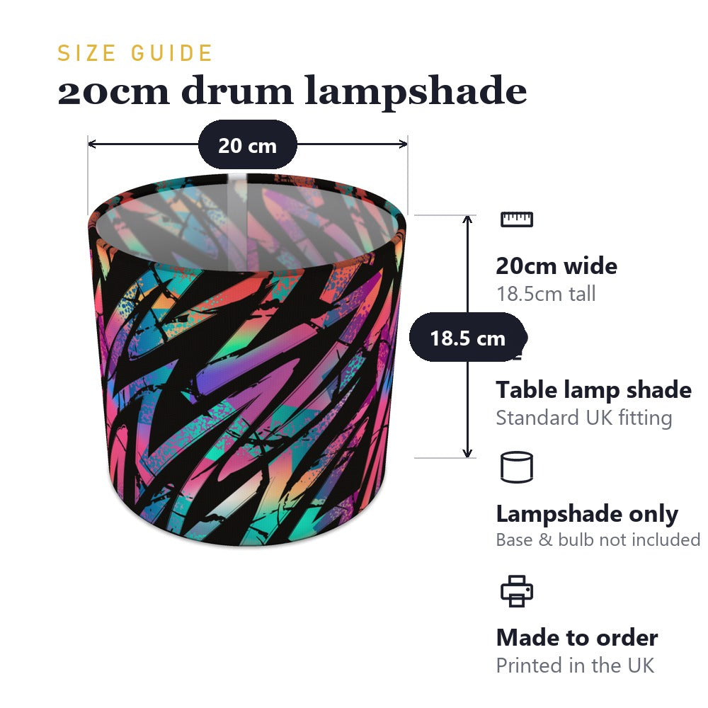 Multicolor Zigzag Pattern lampshade