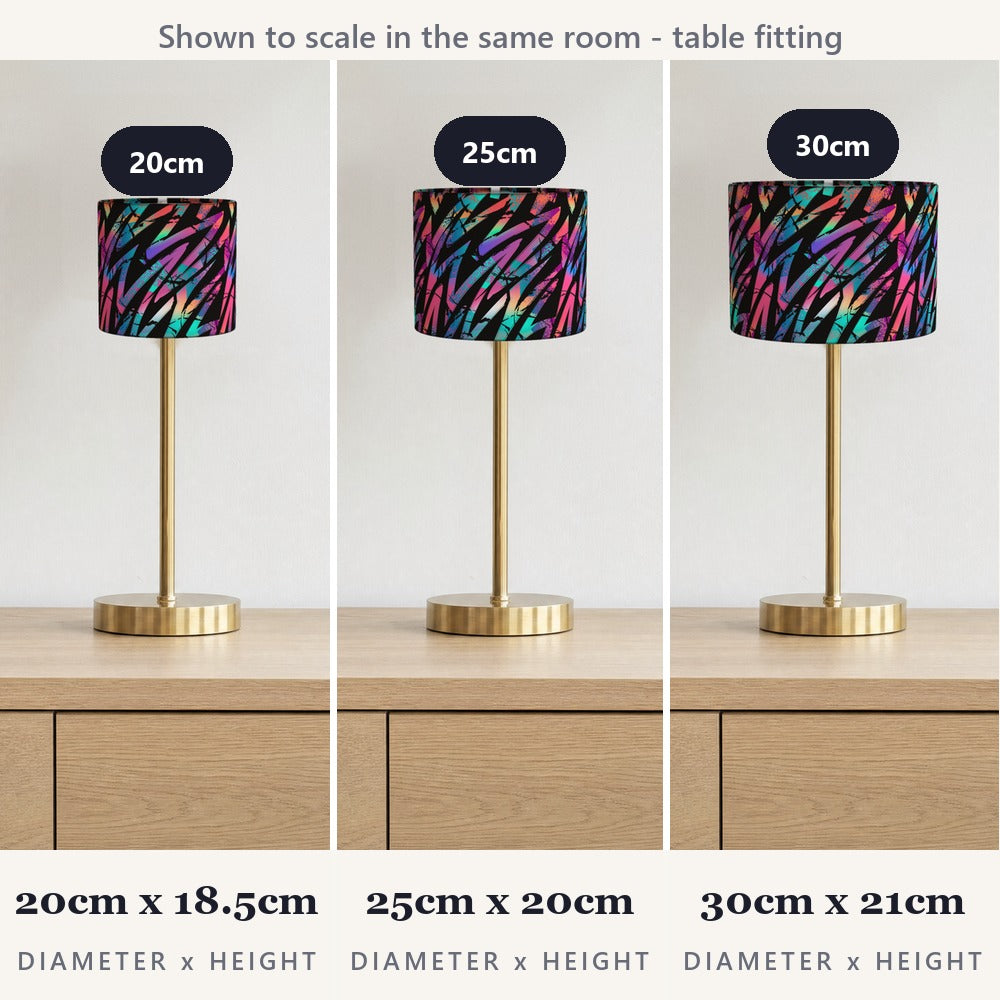 Multicolor Zigzag Pattern lampshade