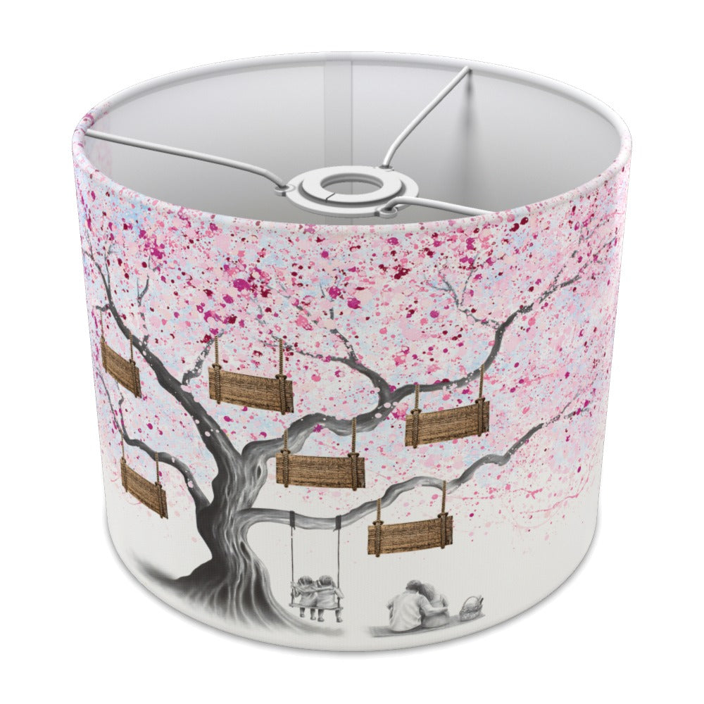 Pink Watercolor Stripe lampshade - 25cm Ceiling
