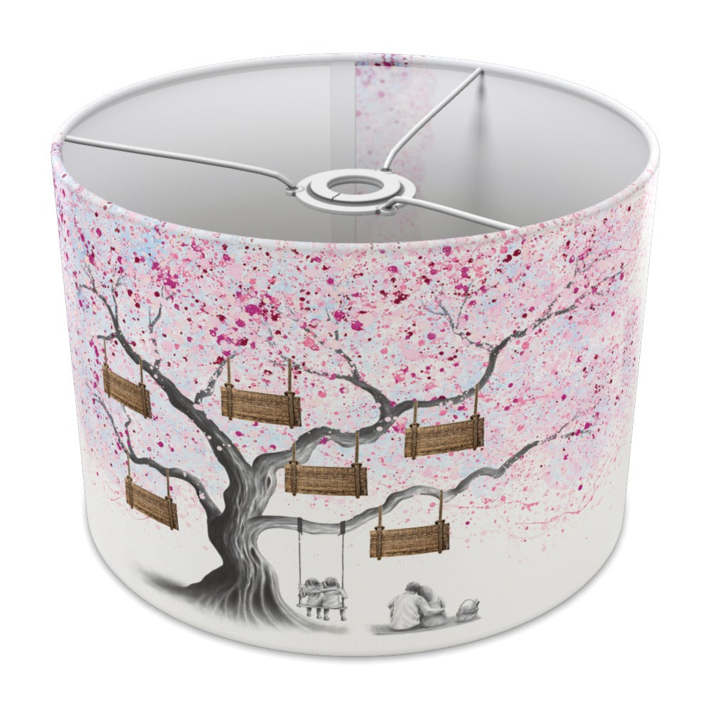 Pink Watercolor Stripe lampshade - 30cm Ceiling