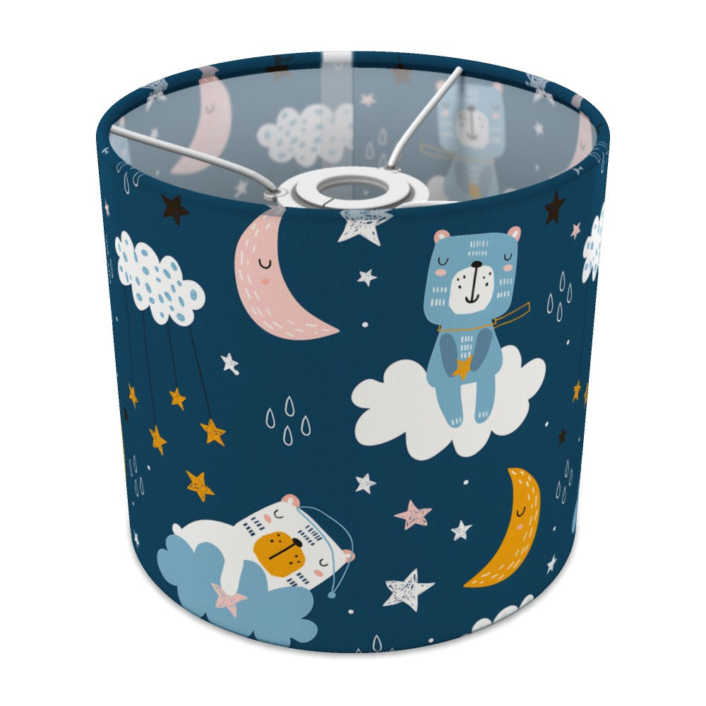 Blue Starry Night Teddy Bear lampshade - 20cm Ceiling