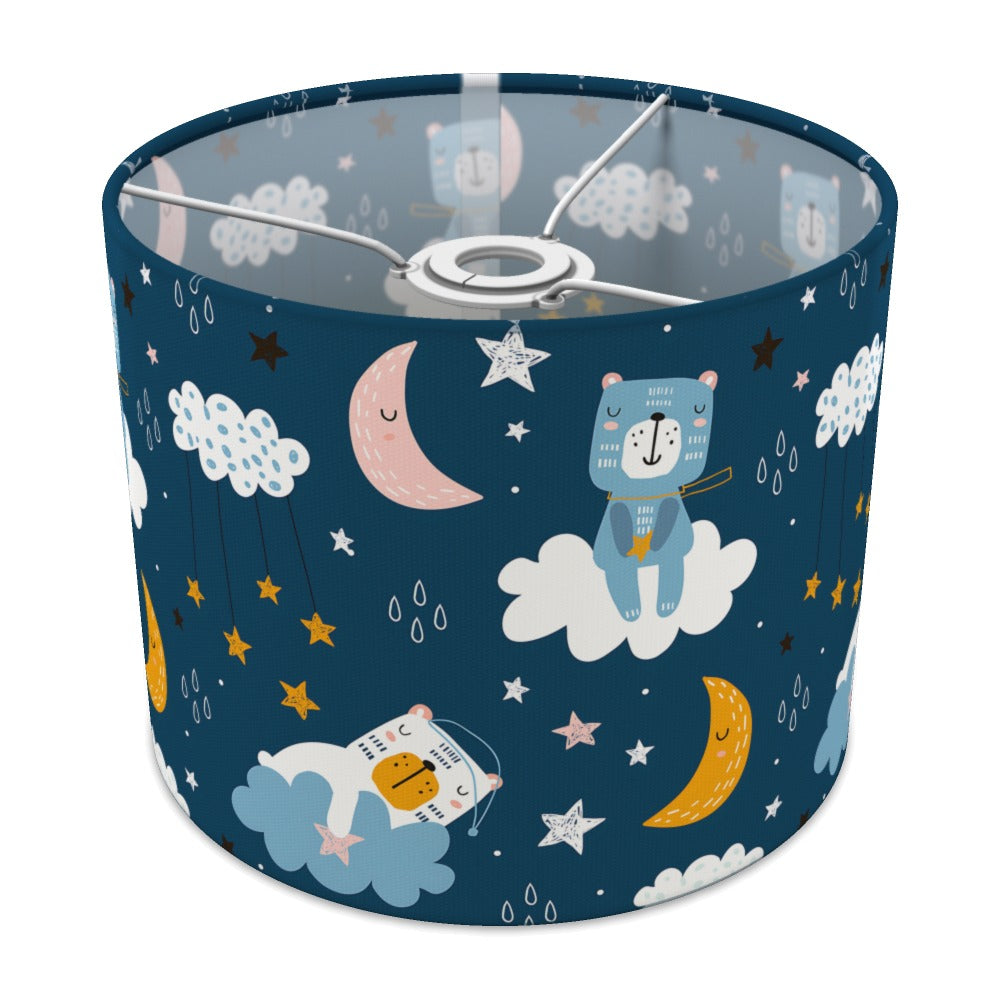 Blue Starry Night Teddy Bear lampshade - 25cm Ceiling