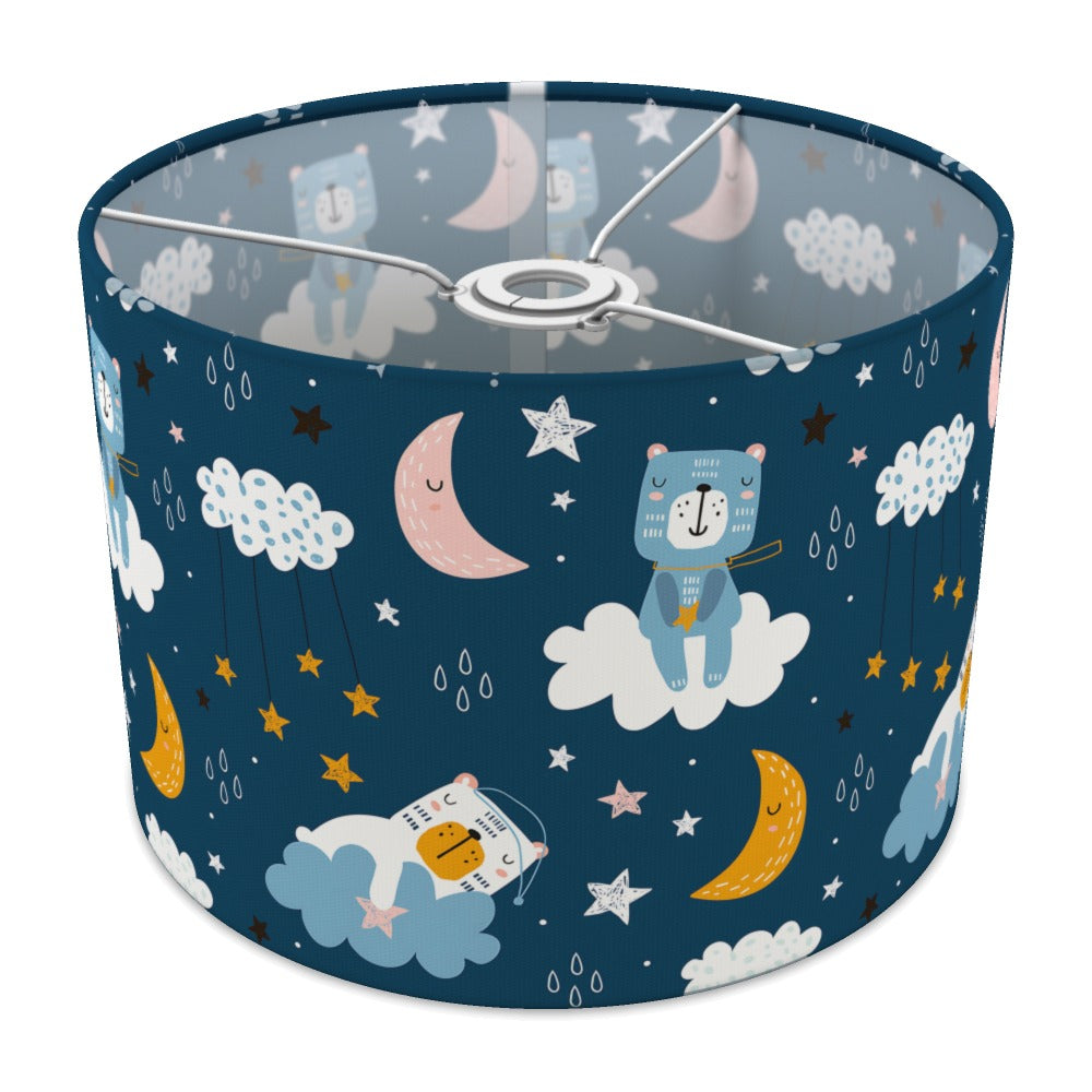 Blue Starry Night Teddy Bear lampshade - 30cm Ceiling