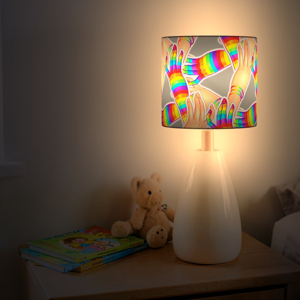 Rainbow Hands Design lampshade