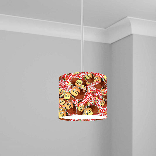 Gaming Character Red Pattern Ceiling Lampshade Lightshade for Room - 20cm x 18.5cm
