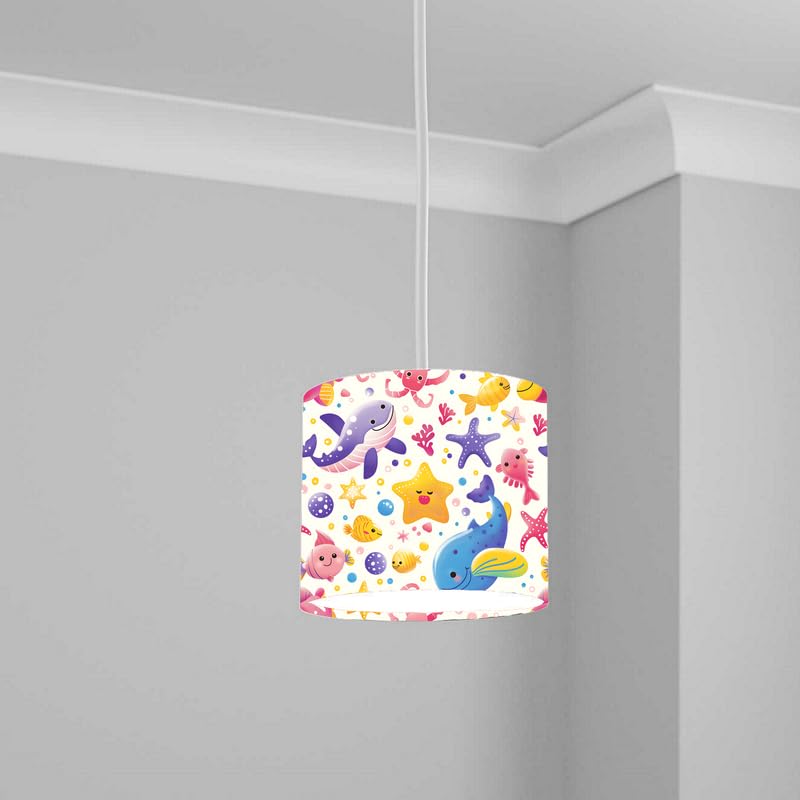 Aquatic Lampshade Kids Bedroom LightShade ver125 20CM X 18.5CM