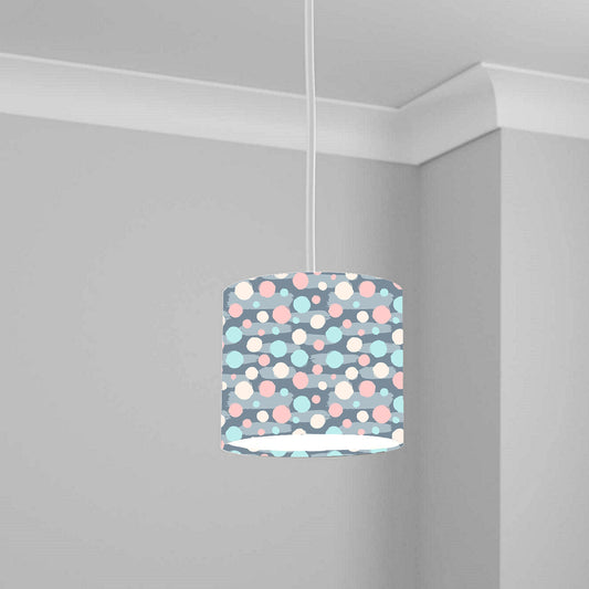 Pastel Polka Dot Pattern Ceiling Lampshade Lightshade for Room - 20cm x 18.5cm