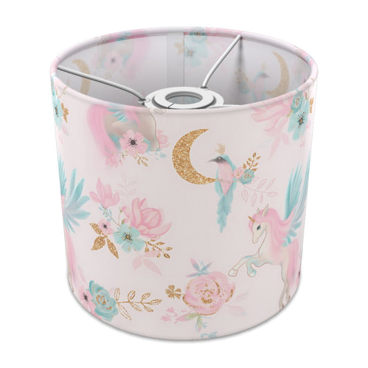 Enchanting Unicorn Pink Floral lampshade - 20cm Ceiling