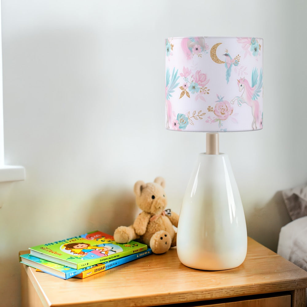 Enchanting Unicorn Pink Floral lampshade