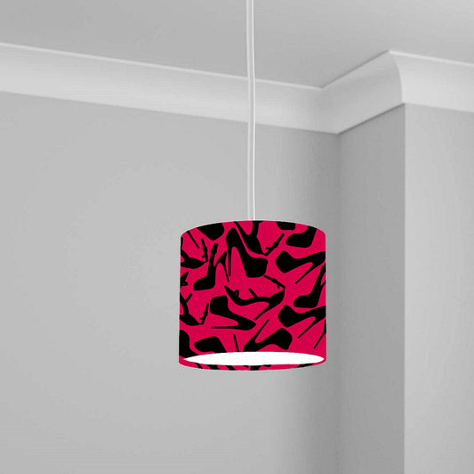 Red High Heel Pattern Ceiling Lampshade Lightshade for Room - 20cm x 18.5cm