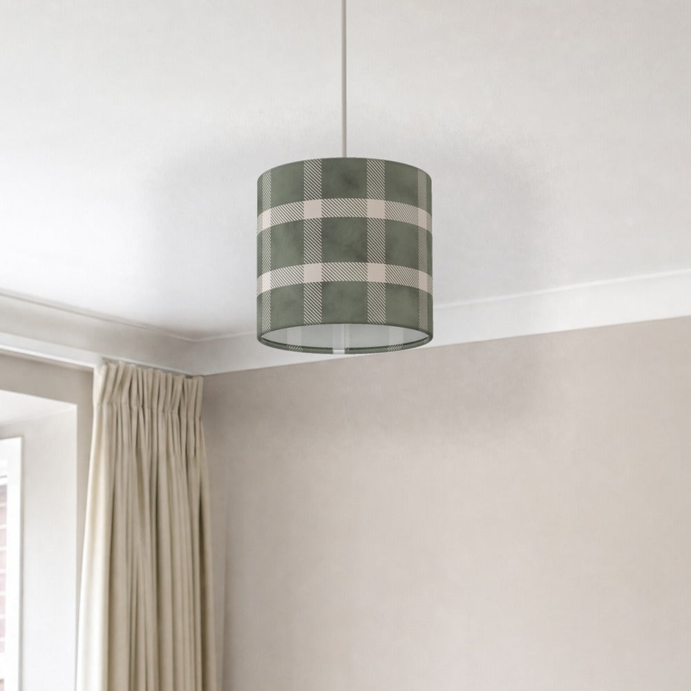 Green Plaid Pattern lampshade