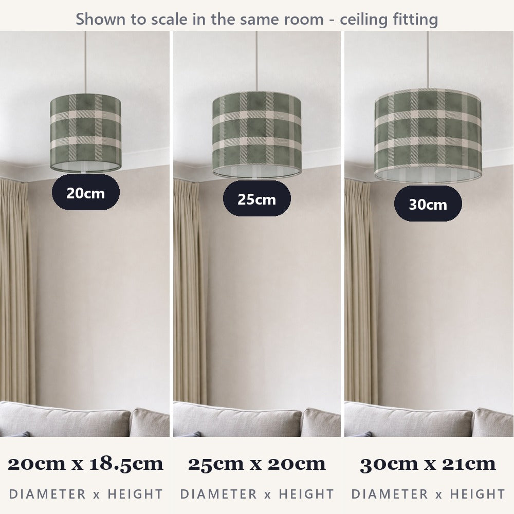 Green Plaid Pattern lampshade