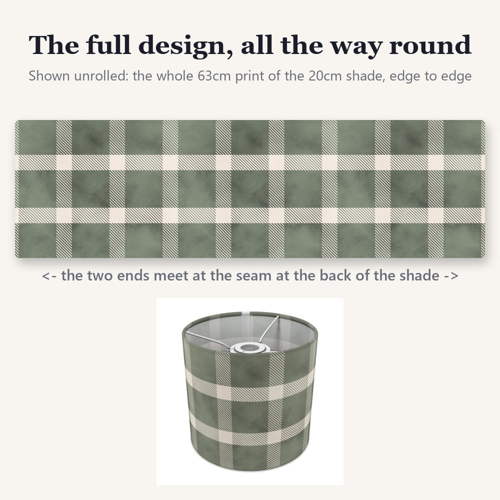 Green Plaid Pattern lampshade