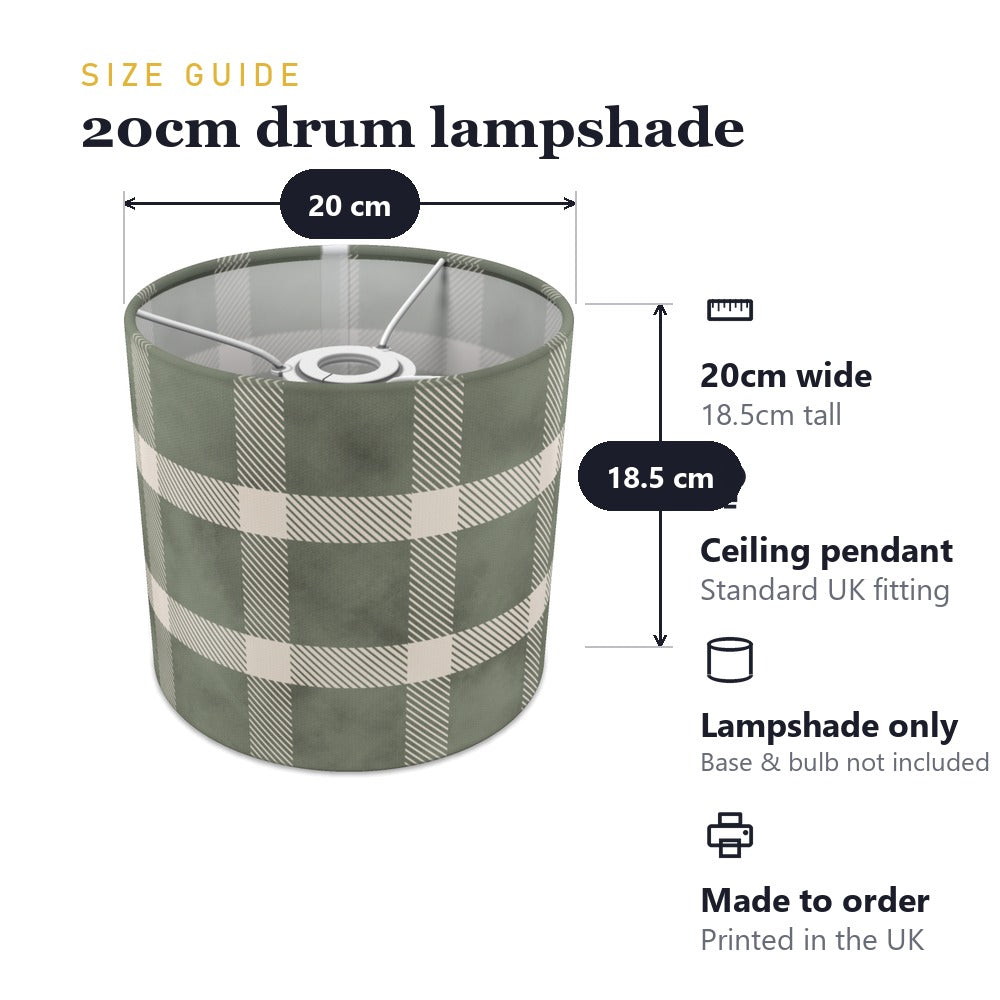 Green Plaid Pattern lampshade