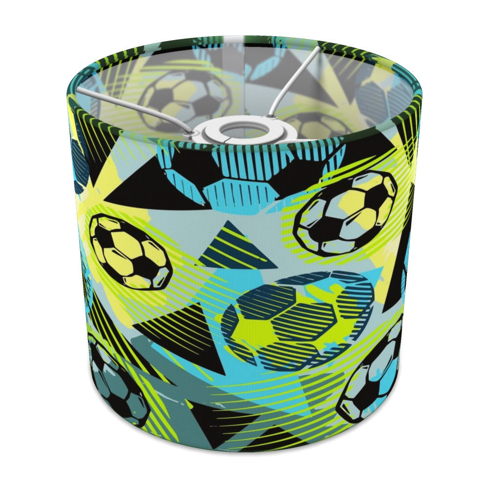 Blue and Yellow Soccer Ball Pattern lampshade - 20cm Ceiling
