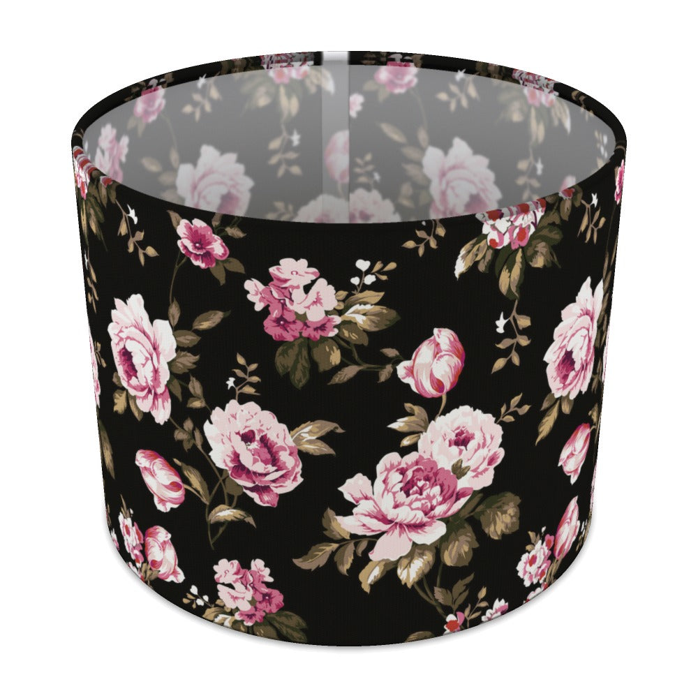 Elegant Pink Roses Floral lampshade - 25cm Table