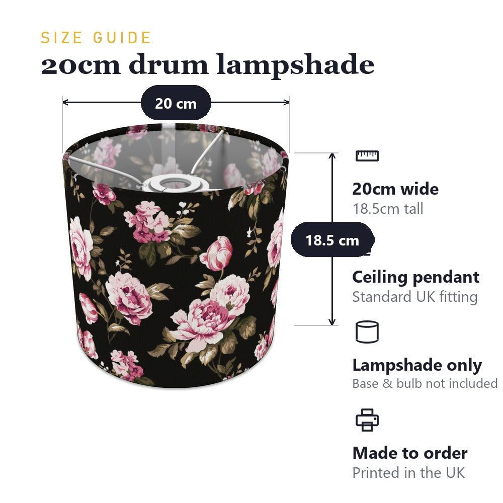 Elegant Pink Roses Floral lampshade