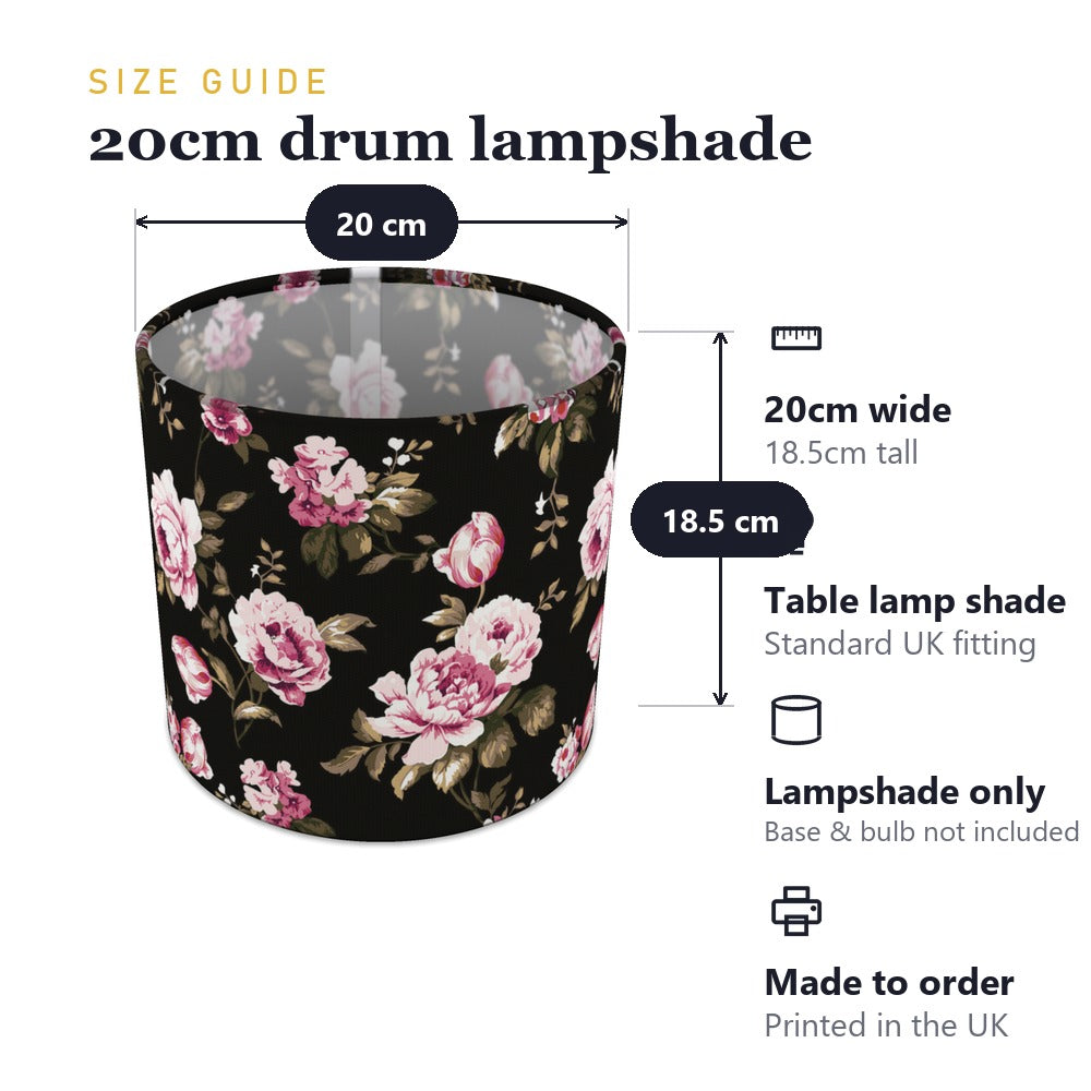 Elegant Pink Roses Floral lampshade