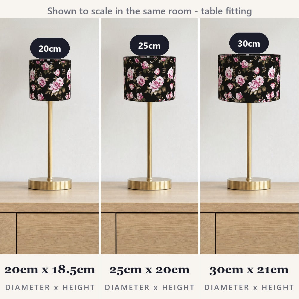 Elegant Pink Roses Floral lampshade