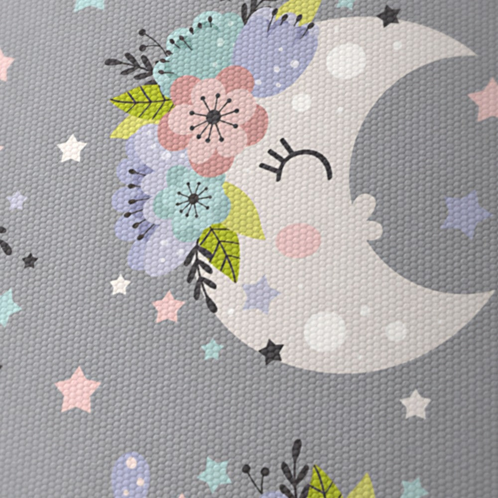 Floral Moon and Stars lampshade