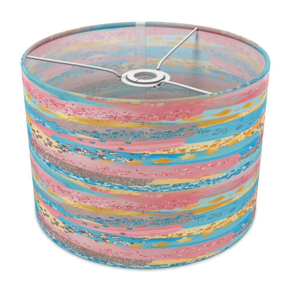 Vibrant Multicolor Striped Pattern lampshade - 30cm Ceiling