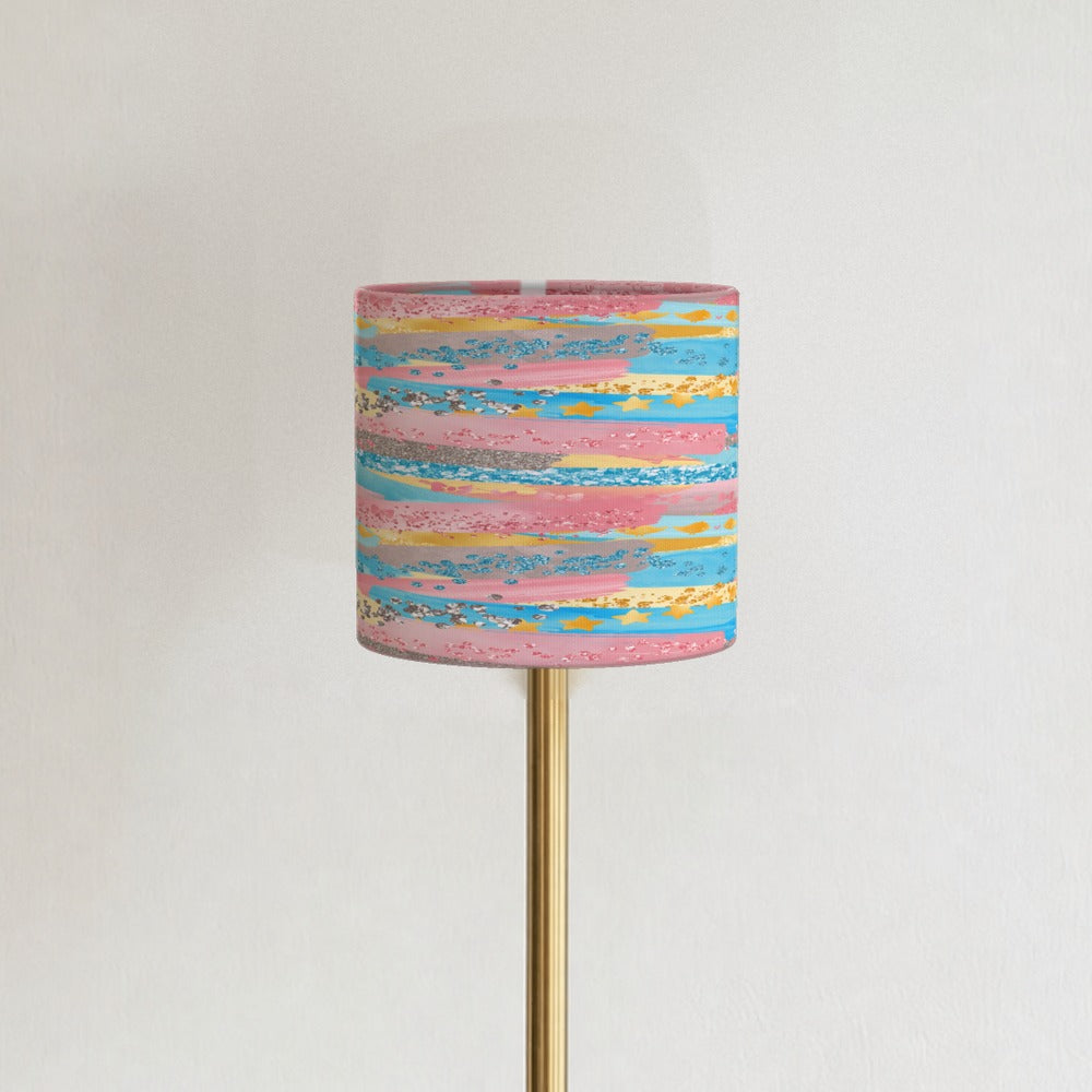 Vibrant Multicolor Striped Pattern lampshade