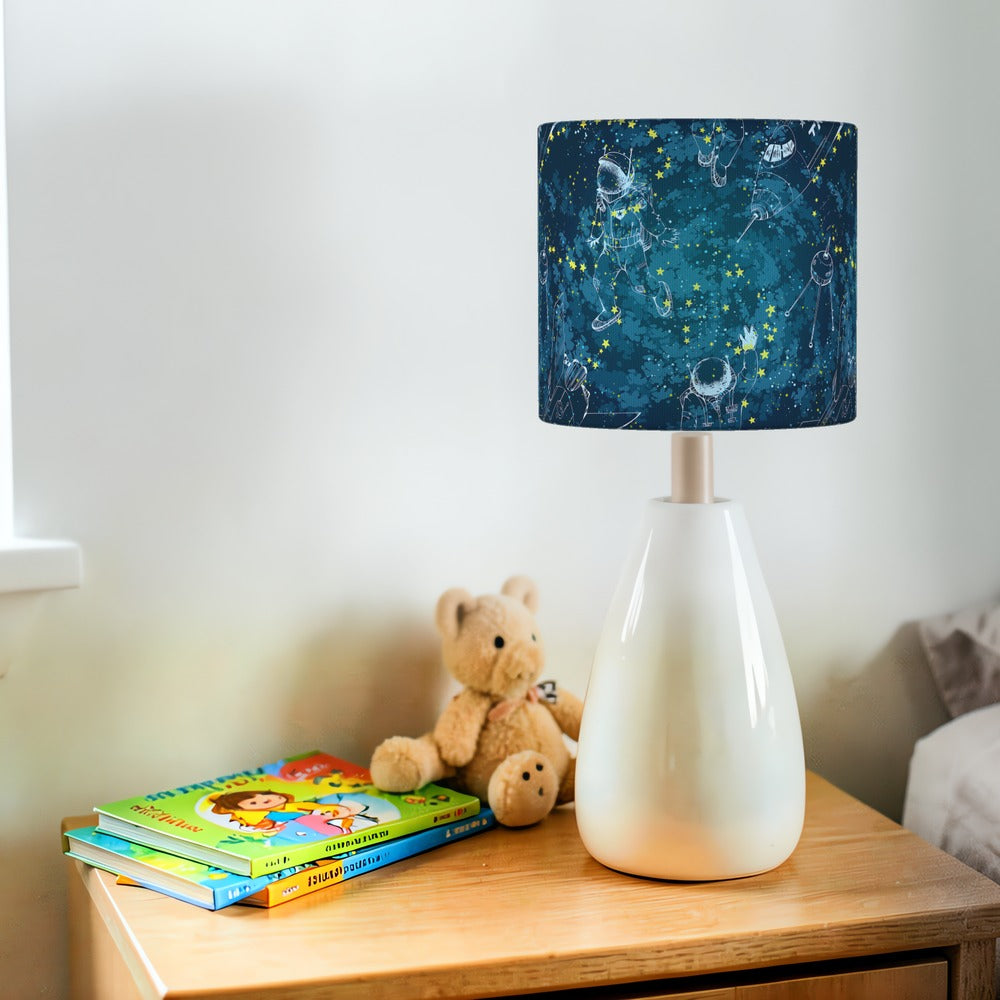 Blue Astronaut Space Theme lampshade