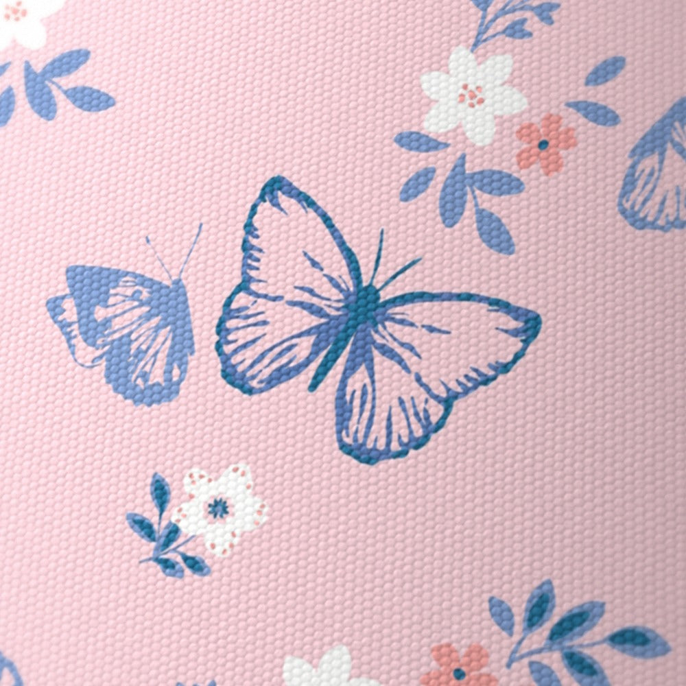 Pink Butterfly Floral lampshade