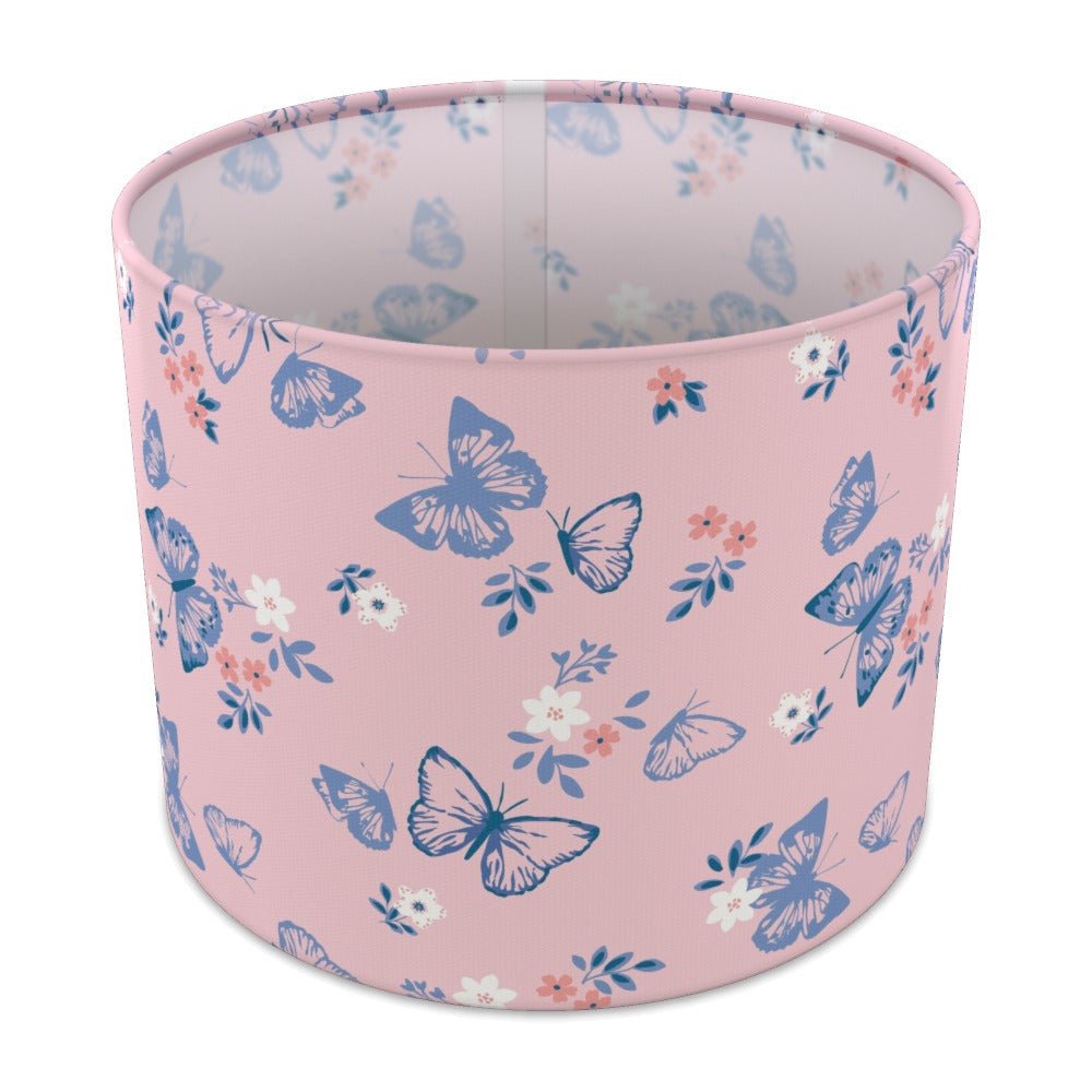 Pink Butterfly Floral lampshade - 25cm Table
