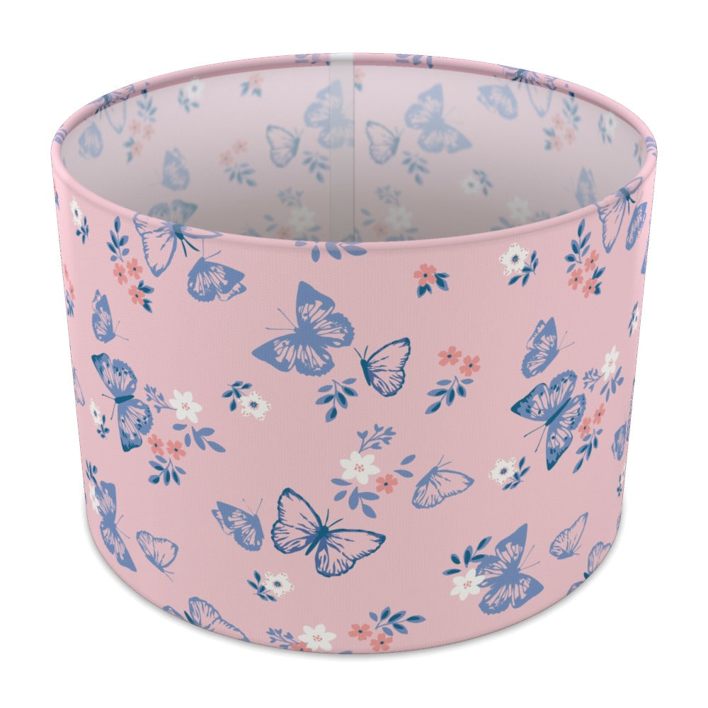 Pink Butterfly Floral lampshade - 30cm Table