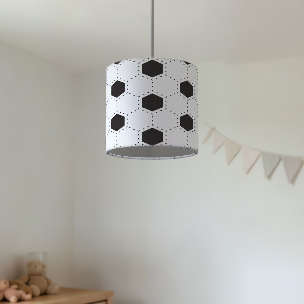 Black and White Football Pattern lampshade